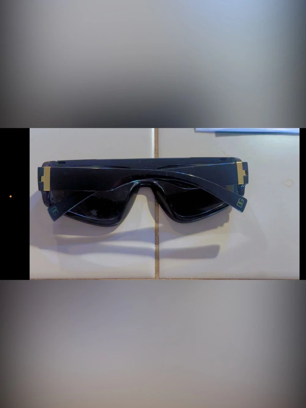Authentic Dolce & Gabbana Black Wrap Sunglasses for Men, but they’re Unisex.